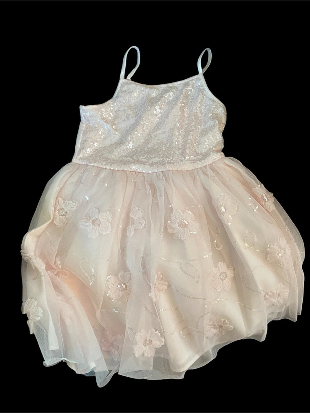 Zhenzi Light Blush Sequin Dress